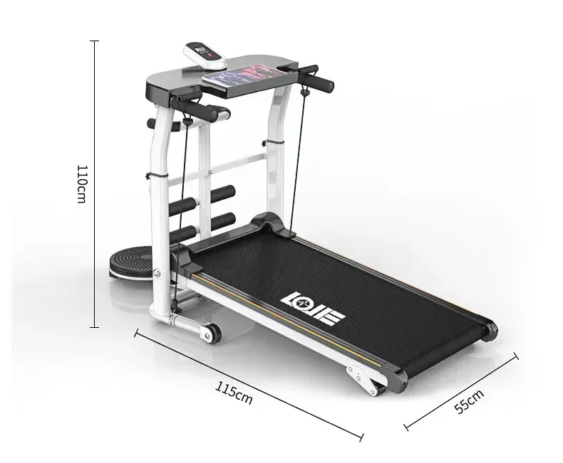 Home Gym Equipment Fitness Folding Mini Manual Non-electric Mechanical Treadmill For Running