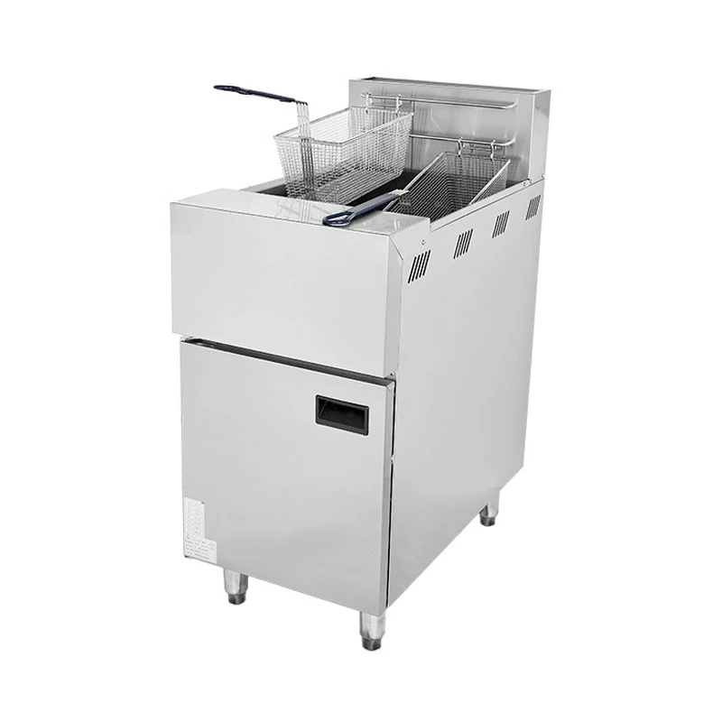 Commercial vertical fryer single can fryer French fries machine