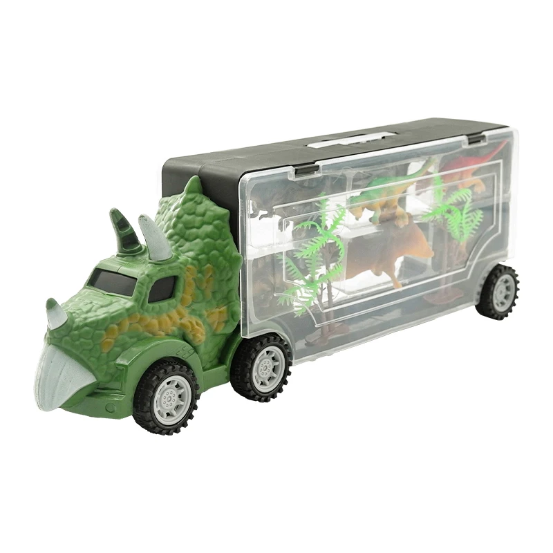 Hot Sale Dinosaurs Transport Car Dinosaur Carrier Truck Toy Indominus Rex Jurassic World Dinosaurs Toys Christmas Gifts for Kids