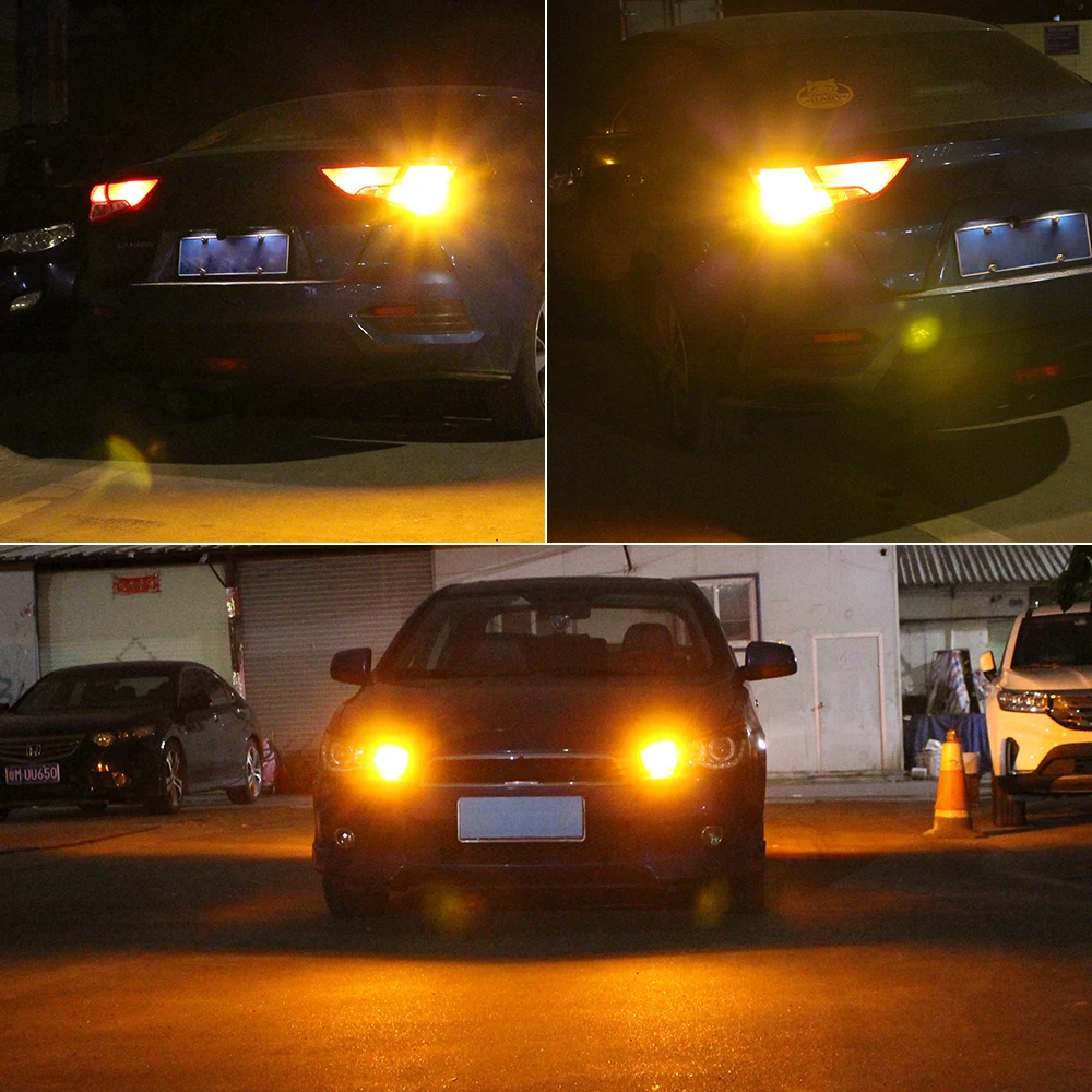 2 قطعة LED بدوره مصباح إشارة لمبة مصباح Canbus لا خطأ PY21W 7507 BAU15S ل الذكية Fortwo MK2 451 MK3 453 Forfour 453 Roadster 452