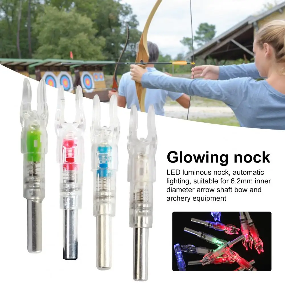 3Pcs Hunting Lighted Nocks Ultra-Bright High Visibility Find Arrow LED Lighted Shooting Hunting Arrow Nocks for Shooting