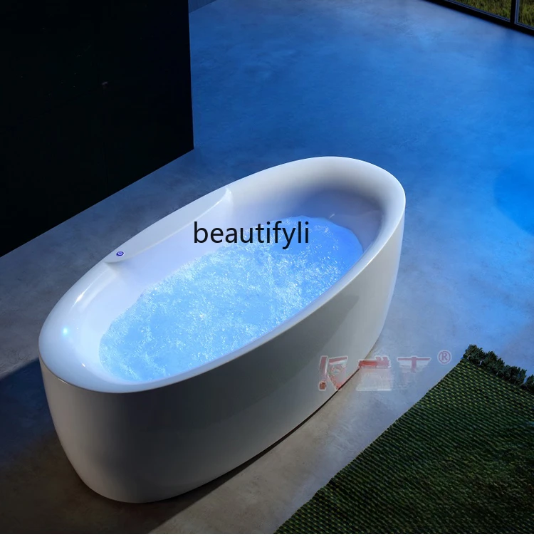 Bathtub Led Hidden Bubble Bath Can Hold Massage and Thermostatic System