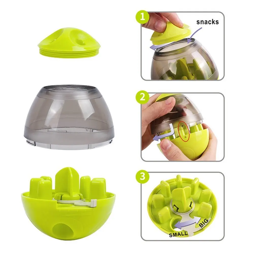 Interactive Dog Cat Toy Increases IQ Treat Ball Food Dispenser Feed Bowl Tumbler for Dogs Puppy Training Balls Pet Accessories