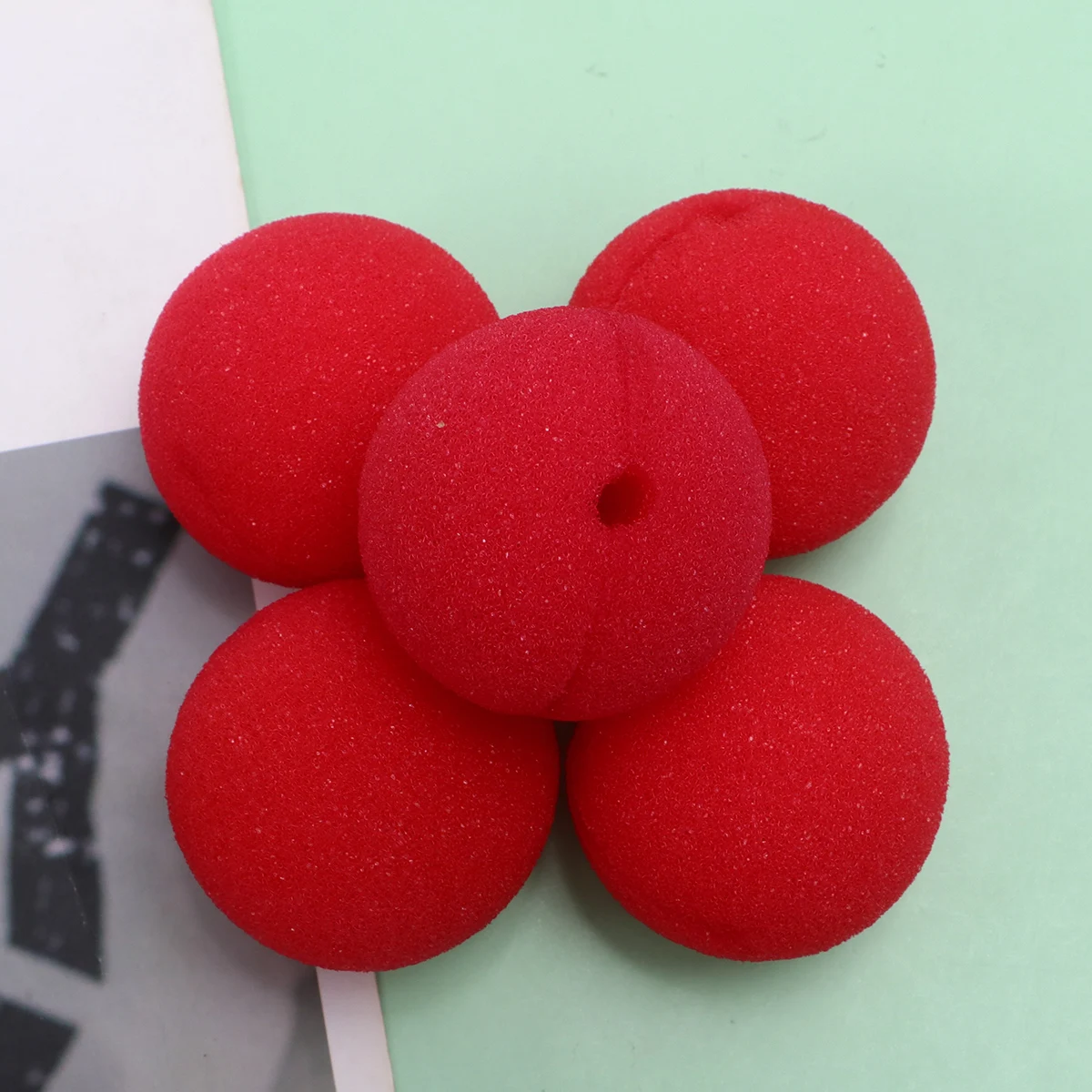 20pcs Sponge Clown Nose Red Clown Nose For Kids Adults Costume Party Masquerade Cosplay Holiday Trick Novelty Fun