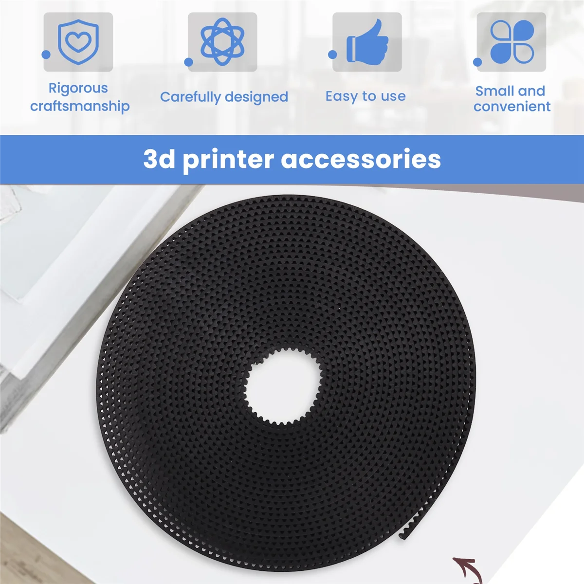 Heißer 5 Meter GT2 Zahnriemen Breite 6 mm Passend für RepRap Mendel Rostock Prusa GT2-6 mm Riemen