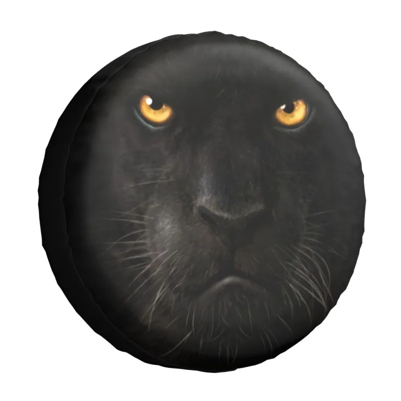 Black Panther Spare Tire Cover Bag Pouch for Suzuki Mitsubish Animal Dust-Proof Car Wheel Covers