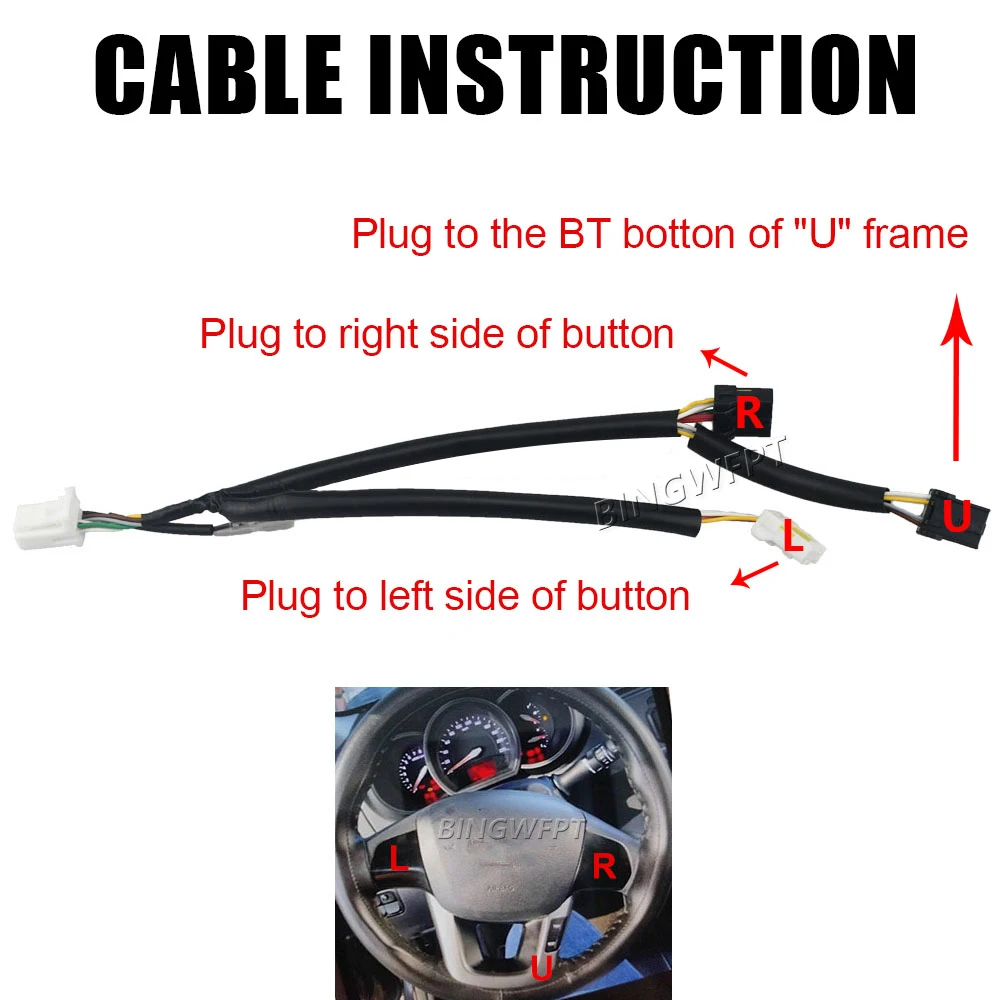 High Quality Steering Wheel Button Switch With Backlight For KIA Rio 2012 2013 2014 2015 2016 Cruise Control Buttons