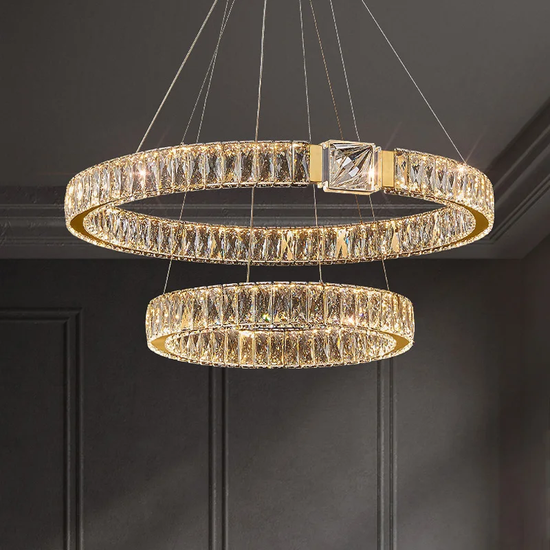 

Modern Luxury Led Crystal Chandeliers Home Villa Lighting Living Dining Room Decoration Ceiling Pendant Lights Indoor Fixtures