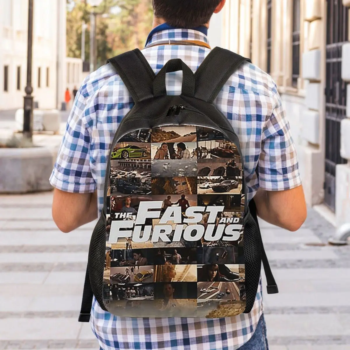 Fast And Furious Legends Tribute Backpack Student Boys Girls BookBag School Bag Computer Shoulder Bags