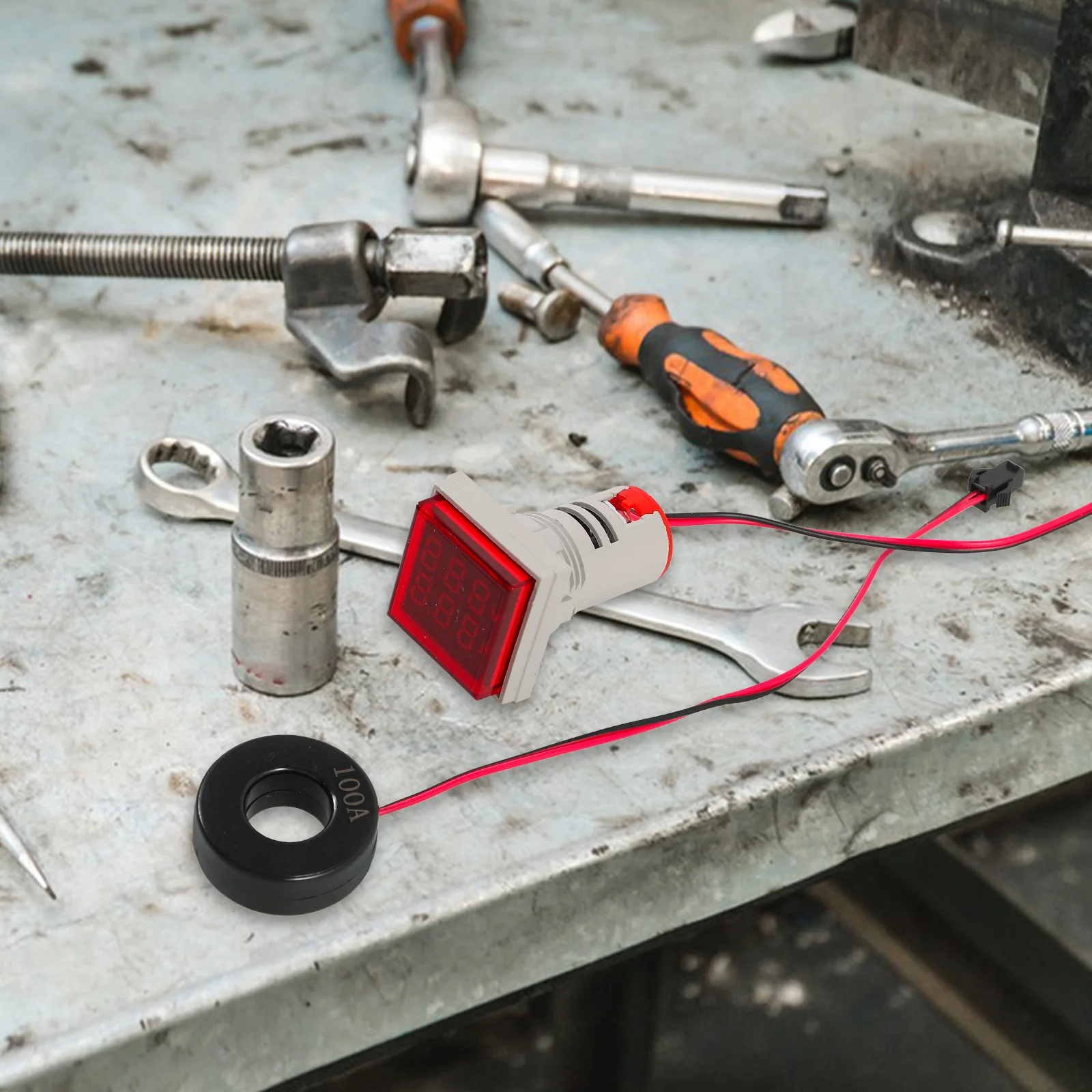 Multímetro eletrônico digital, voltímetro, testador de tensão de corrente intuitiva, design elegante, medição de ampla faixa