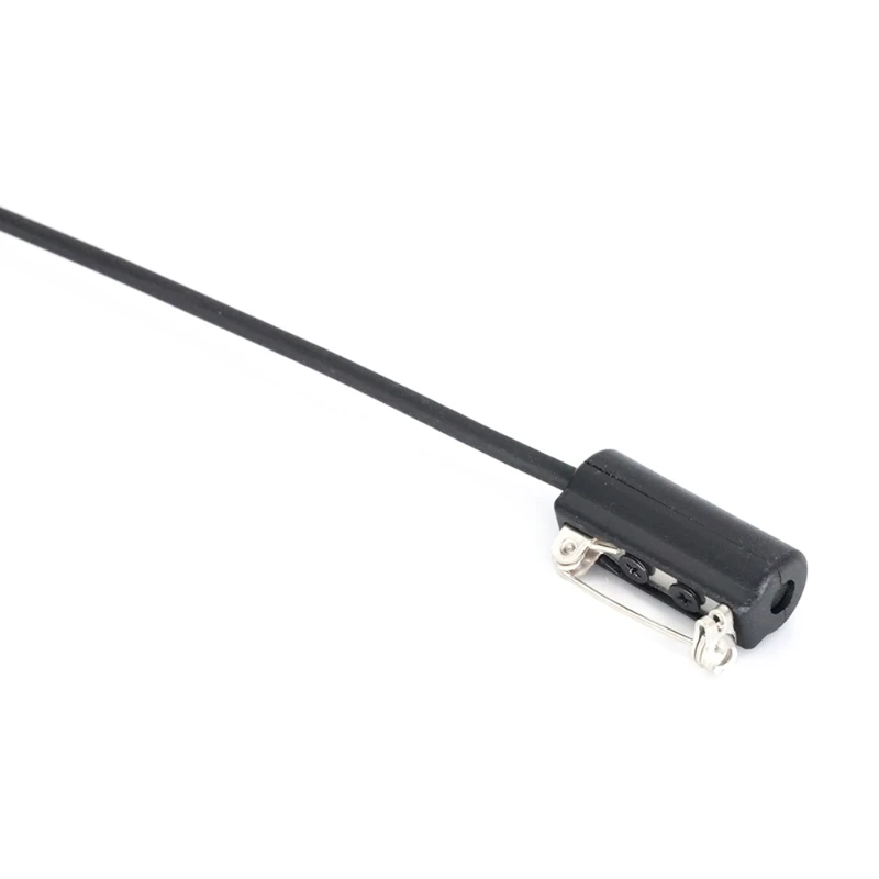 Auriculares tácticos telescópicos con tubo acústico 7,1mm, auriculares con micrófono resistencia, enchufe