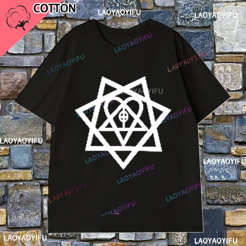 له روك باند تي شيرت الصيف فيل فالو المغني Heartagram Razorblade تي شيرت 2024 القطن تي شيرت للرجال قصيرة الأكمام تيز #5