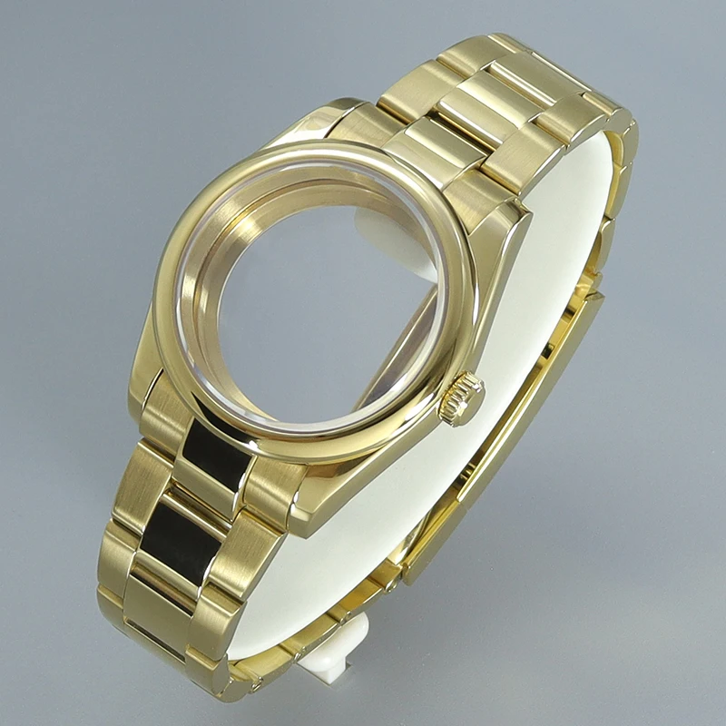 

36mm/39mm Stainless Steel Watch Case Strap accessories With Sapphire Crystal For Seiko nh35 nh36 nh34 nh38 Miyota8215 28.5mmDial
