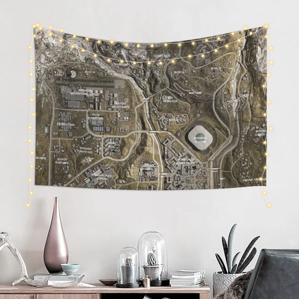 

Warzone Map Tapestry Room Ornaments Room Decorations Aesthetic Aesthetic Room Decor Tapestry