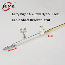1set Left/Right 4.76mm 3/16'' Flex Cable Shaft Bracket Strut Drive Dog Prop Shaft/Nut Gasket Brass Tube Plastic Pipe for RC Boat