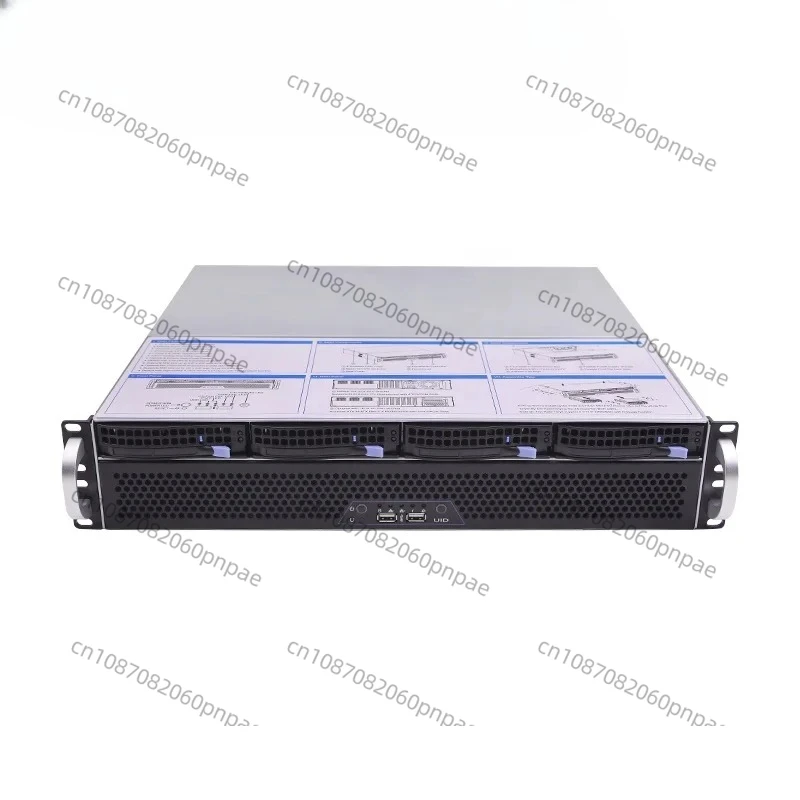 

2025 Flexible Ultra Short 2U Mini case L400mm 4bays Hotswap 2U Storage Rack Server Chassis for Nvr/nas