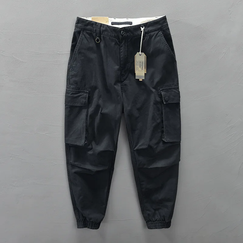 

Loose Fit Workwear Pants Mid-Rise Comfortable Casual Trousers Faionable Urban Sle Spring Season Youth Long Pants
