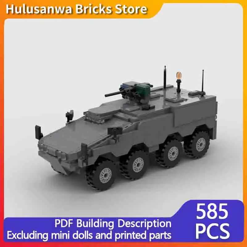 

GTK Boxer Armored Car Model MOC Building Bricks War Equipment Modular Technology Gifts Holiday Assemble Children Toys Suit