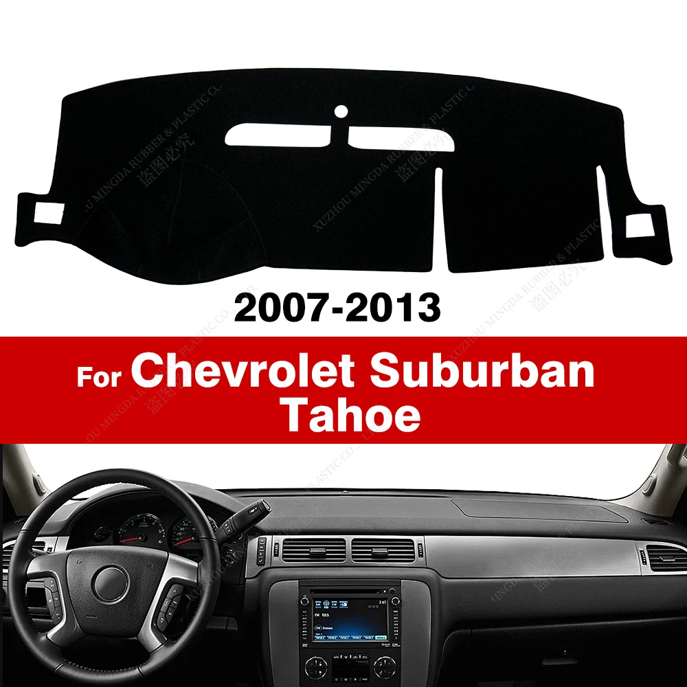 Car Dashboard Cover For Chevrolet Suburban Tahoe Avalanche Silverado GMC Yukon Sierra 2007-2013 08 09 10 11 12 Dash Mat Carpets