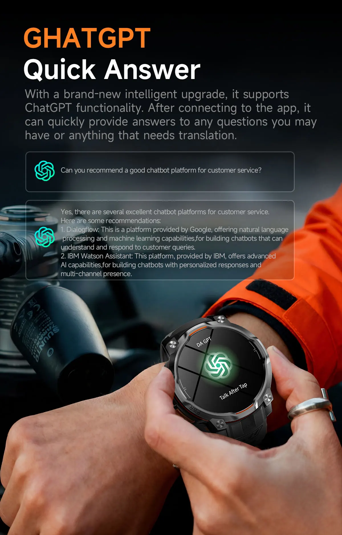 2026 Neue Outdoor GPS Smartwatch für Herren mit Offline-Karten, 1200mAh, 5ATM Wasserdicht, Kompass, Höhenmesser, Bluetooth-Anruf, Sport-Fitness-Tracker – Detail 13