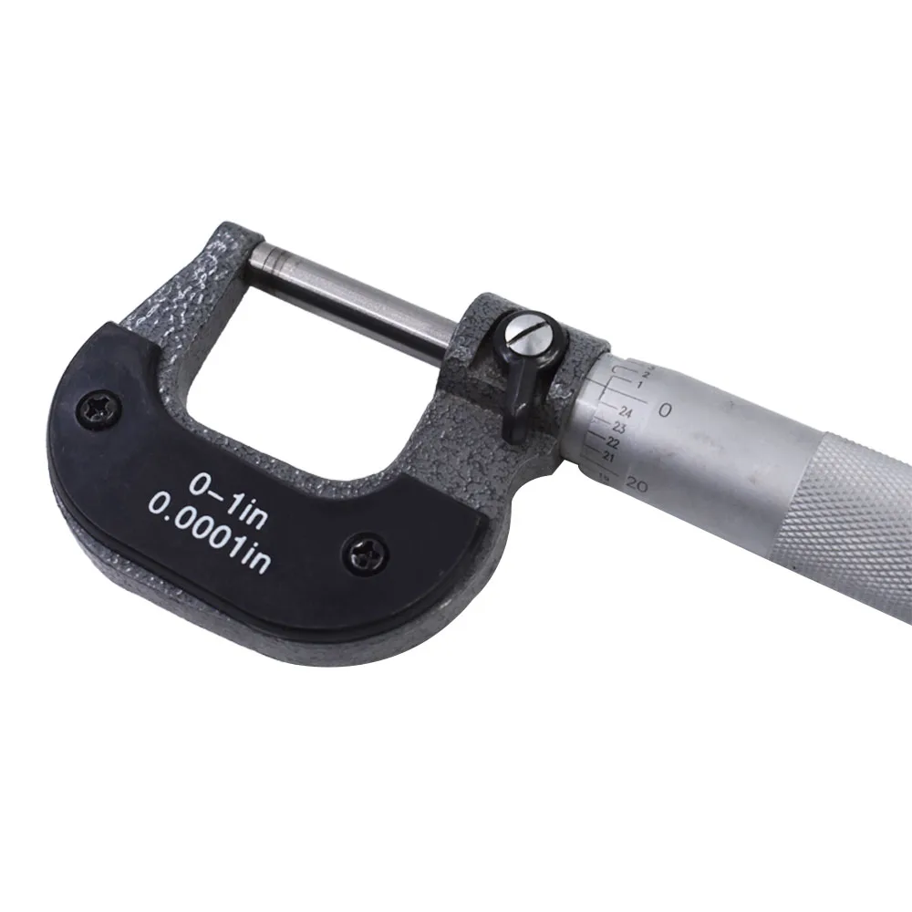Precision Outside Micrometer 0-1" / 0.0001" Premium Carbide Tips Machinist Tool