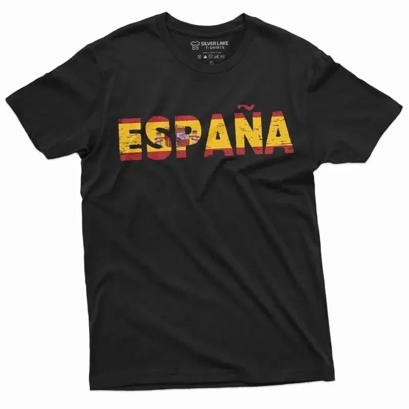 Spain Flag T Shirt Patriotic National Spanish s