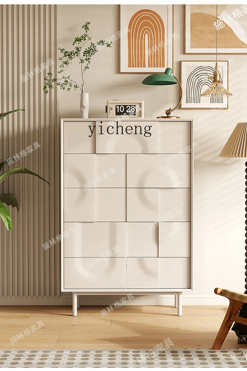

YXY Bedroom Five-Drawer Cabinet Entryway Cabinet Modern Solid Wood Living Room Second Bedroom Drawer Storage Organizer