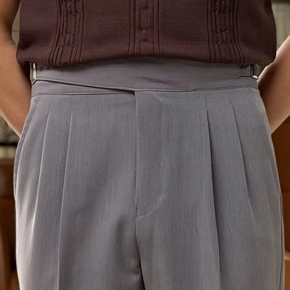 

Spring Thin Naples Straight High-Waisted Trousers Business Formal Pants Casual Men's Casual Pants For Men Pantalones Hombre 2026