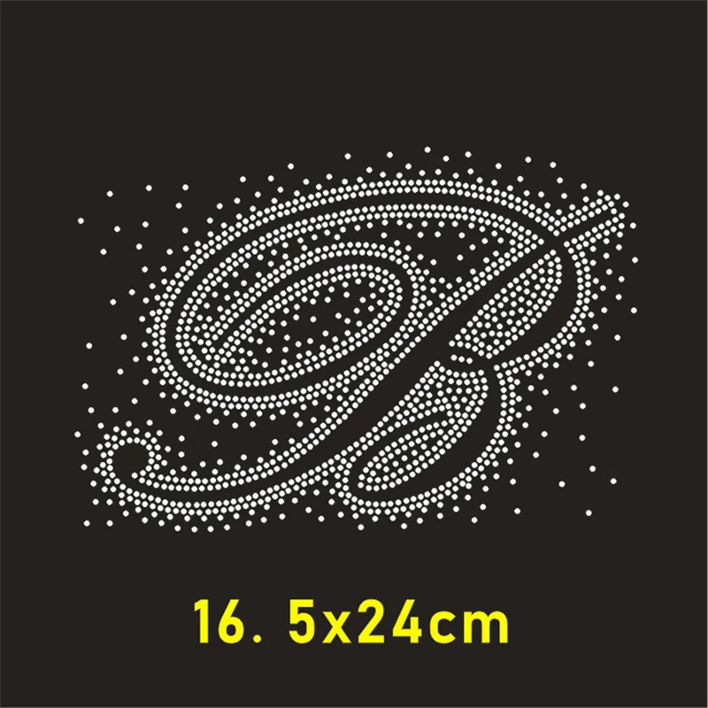 Rhinestone Iron On Letter Bedding Hot Fix Crystal Patch Custom Strass Applique Pillow Heat Transfer Stickers Accessories