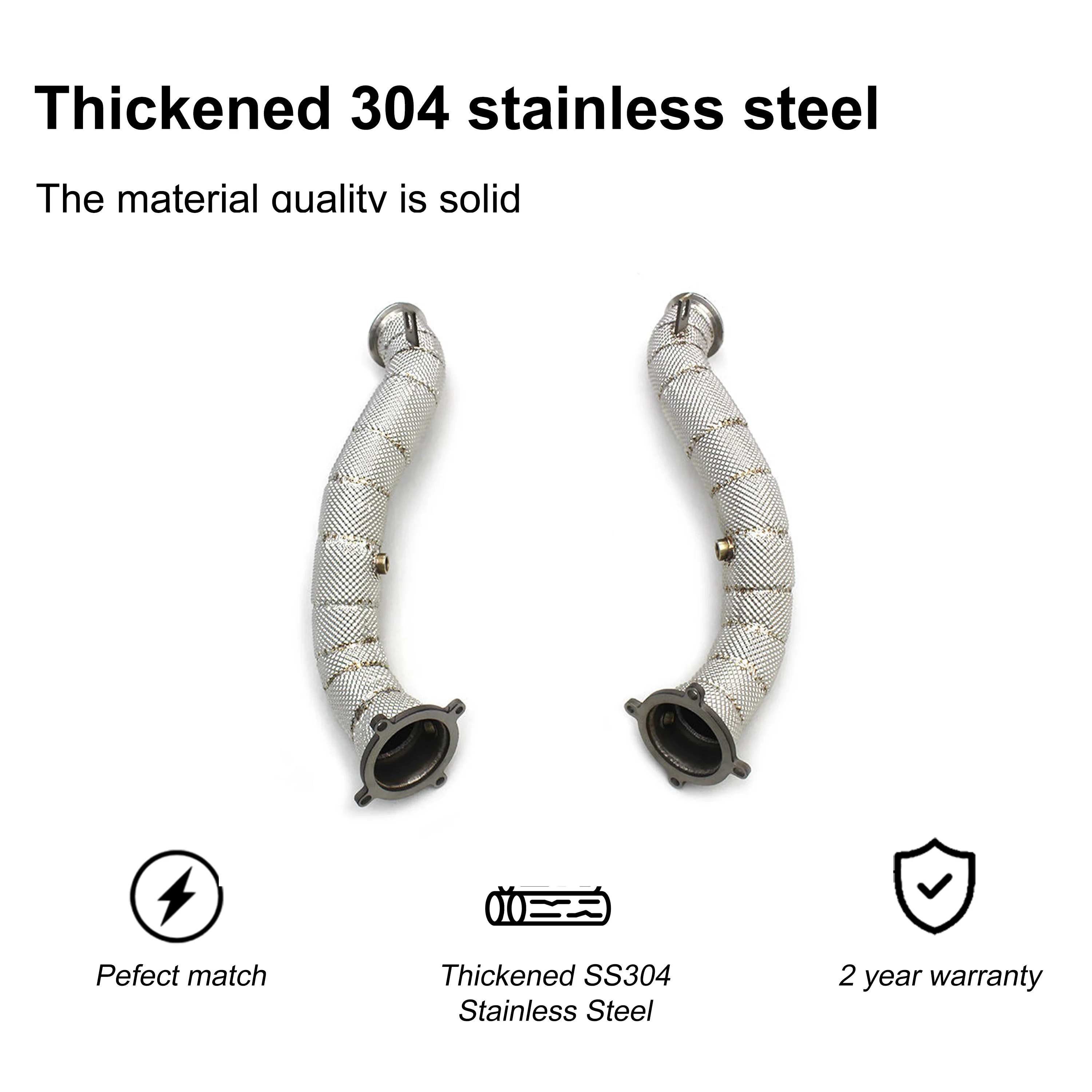 ACE Auspuffrohr Downpipe für McLaren 720S Tuning-Teile Auto-Zubehör Hochwertige Edelstahl-Auspuffanlagen – Detail 5