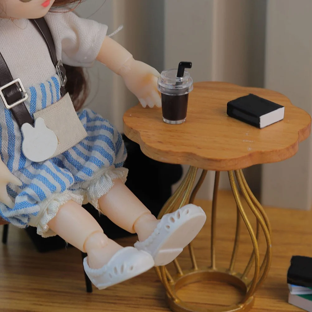 Tavolino in miniatura Decorazioni per mobili per la casa Accessori per l'estremità e piccolo giocattolo laterale