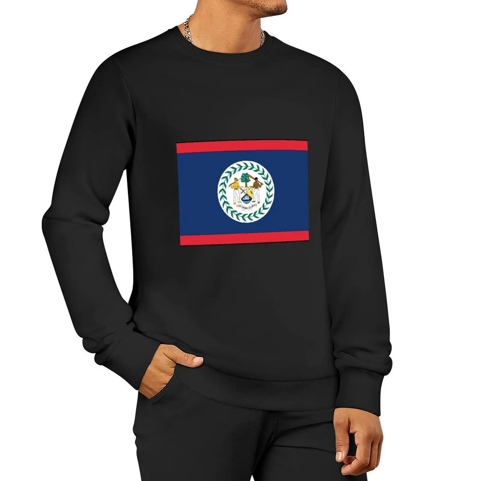 A Cultured Belize Flag Pullover Hoodie men's sweat-shirt new sweatshirt