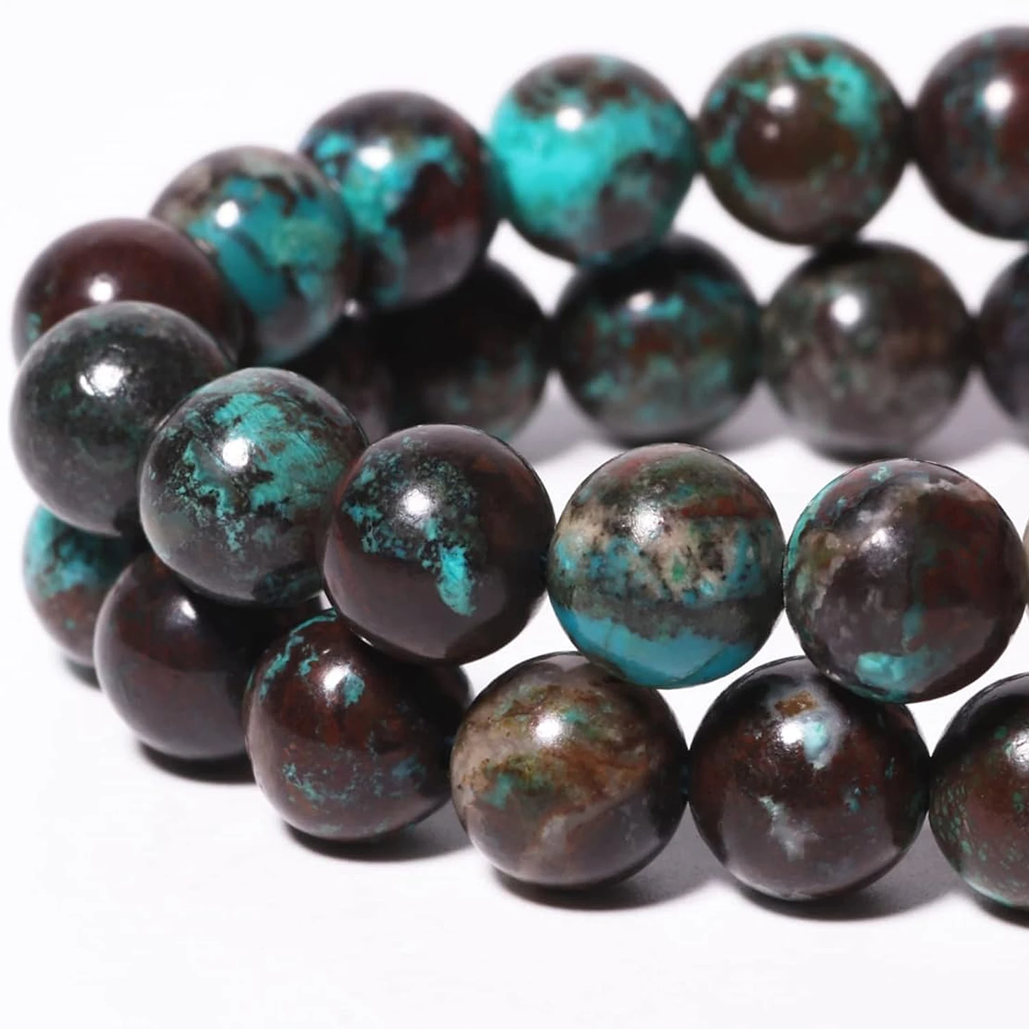 

6mm 8mm AAA+ Natural Peru Turquoise Gems Beads Round Loose Beads for Jewelry Making Diy Bracelet Beading Accessories