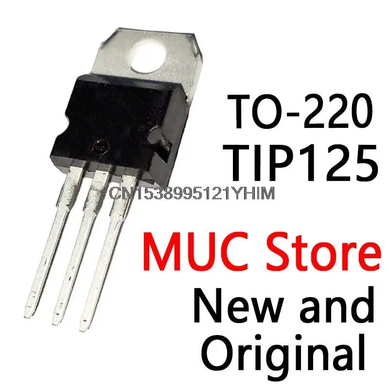 IC novo e original TIP125 TO-220 IC, 10 PCes
