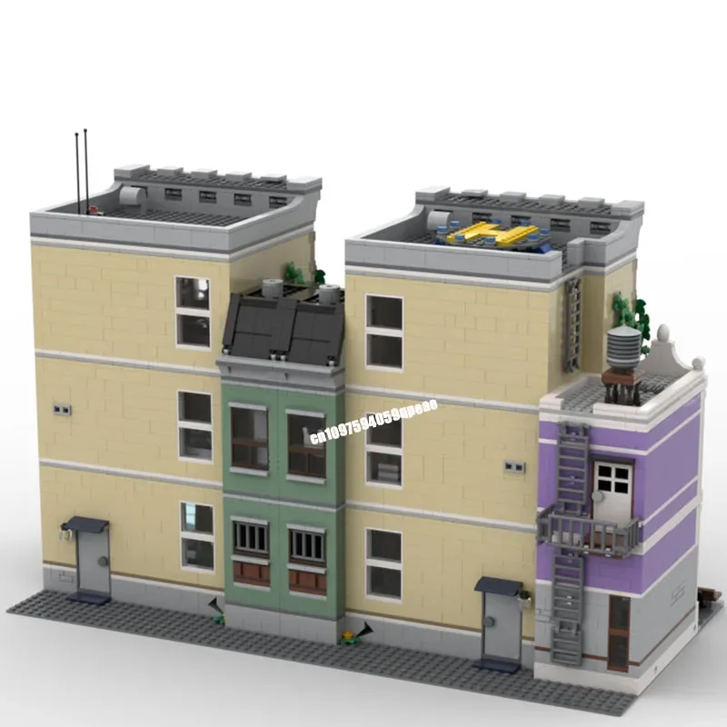Nieuwe 5321 Stuks Stad Hot Selling Street View Moc Modulaire Politiebureau Model Custom Puzzel Creatieve Ideeën Kinderen Speelgoed Verjaardagscadeau
