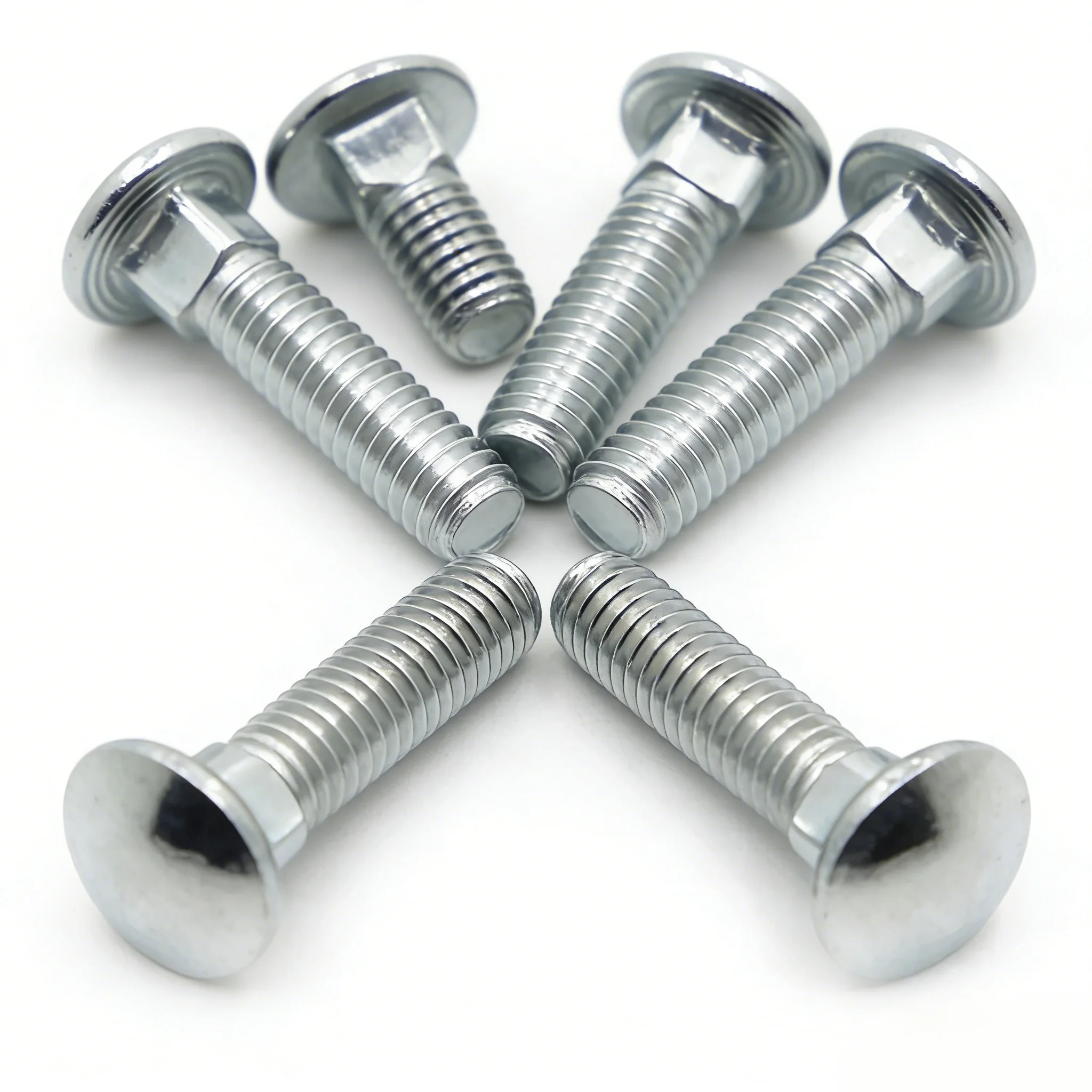 

M4 M5 M6 M8 M10 M12 Carriage Bolts Carbon Steel GB12 DIN603 Round Head Square Neck Coach Screws for Furniture Shelf Desk 1-10pcs