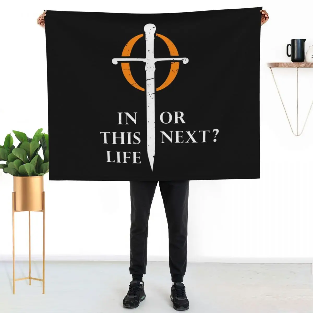 

Warrior Nun - In This Life or Next Throw Blanket Foldable Soft Warm Blanket for Outdoor Use