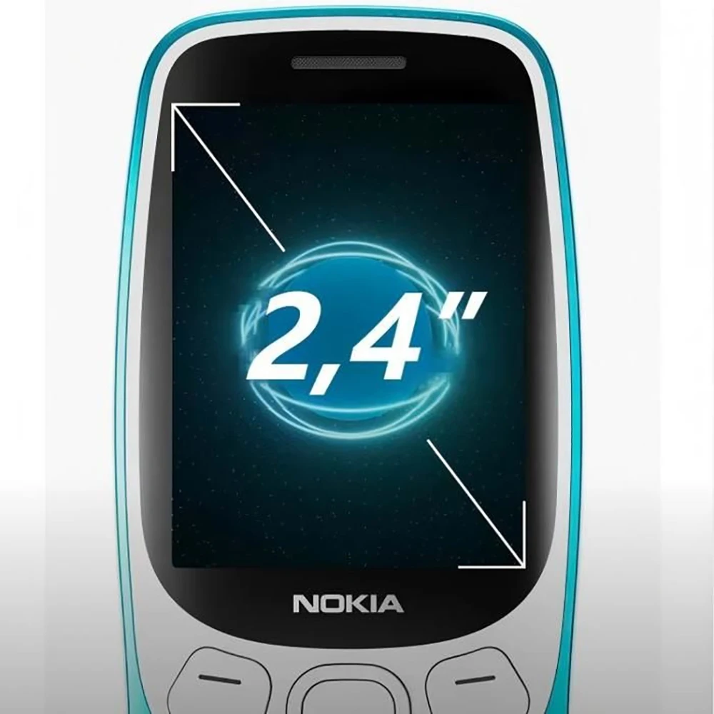 Nokia 3210 4G Backup Phone 2SIM Dual Standby Bluetooth 5.0 FM Radio Type-C 2MP 1450mAh Button Type Nokia Used Phone Unlocked