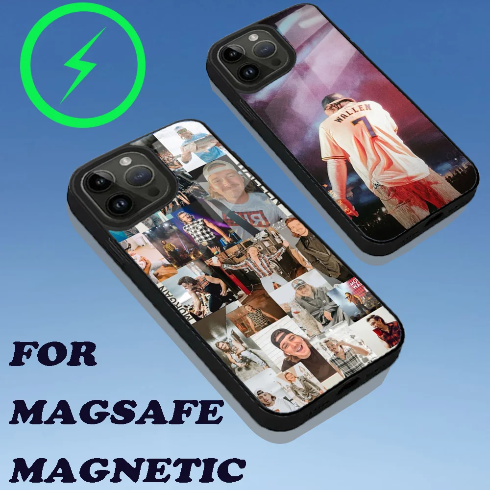 Singer M-Morgan W-Wallen Phone Case For iPhone 15,14,13,12,11,Plus,Pro,Max Mini Magsafe Magnetic Wireless Charging