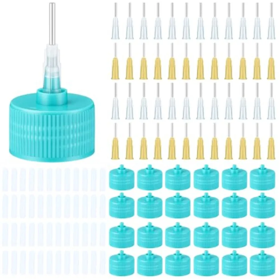 

【Spot goods】121 Pcs Precision Applicator Caps Set for 2 Ounce Acrylic Paint Bottle Precision Paint Applicator Lids with Round a