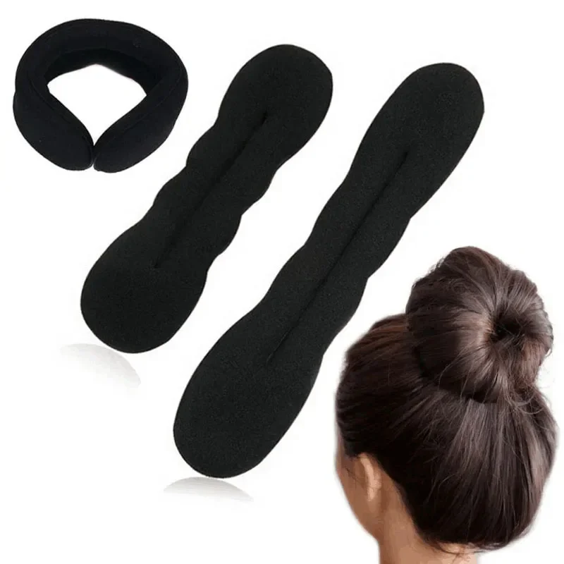 Sponge Plastic Loop Curly Hair Maker Hair Scrunchie Headband Twist Donut Bun Curler Braiders Hairbands Hairs Styling Tools