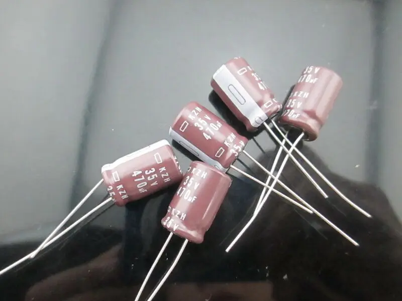 

10pcs NCC Nippon Chemi-Con KZH 470mfd 35V 470UF electrolytic Capacitor caps 10x16mm