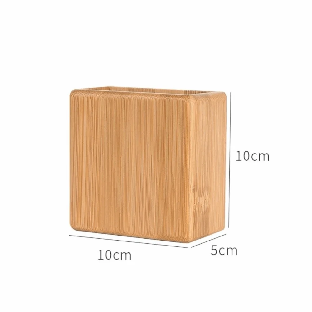 Durable Wall-Mounted Storage Organizer Bamboo Wood Walnut Remote Control Holder With Port Beech Wood Multi-Use Organizer Office