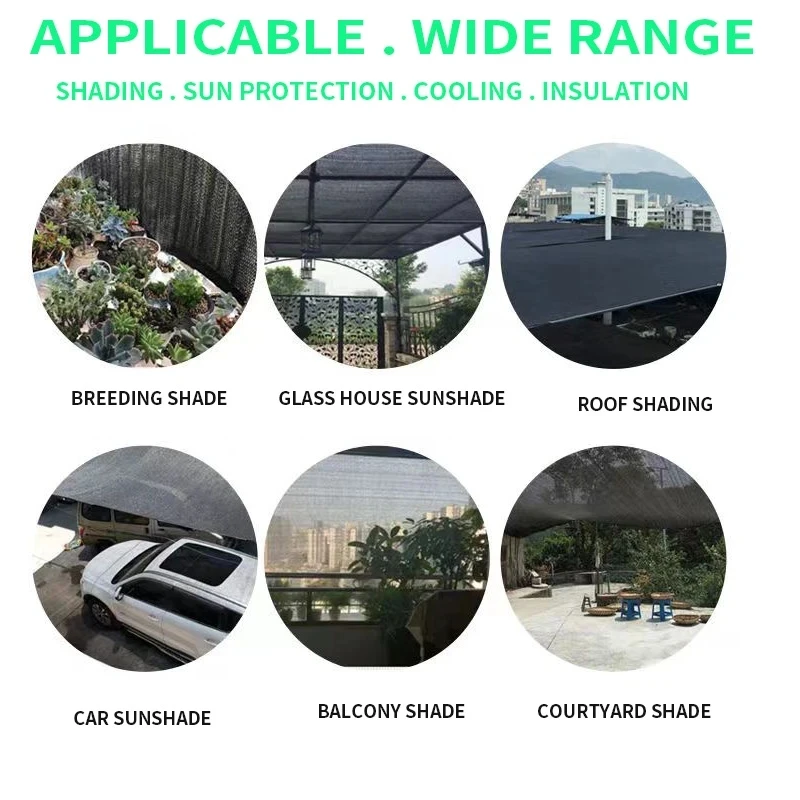 12-pin thickened UV-resistant HDPE shade net greenhouse succulent plant shade net outdoor swimming pool cover home shade net