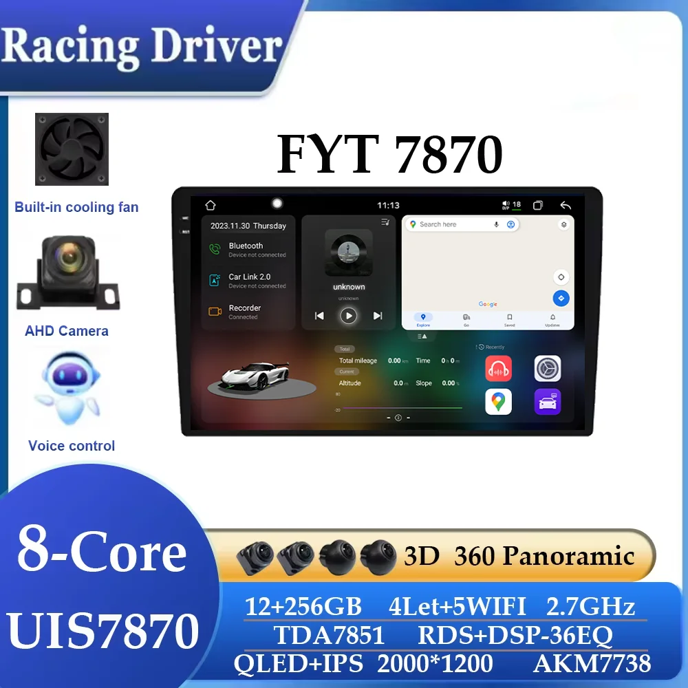 

Uis7870 Android13 Car Radio Auto radio 9"/10inch Universal WIFI GPS Car Audio Multimedia Player For Hyundai Nissan Toyota Kia