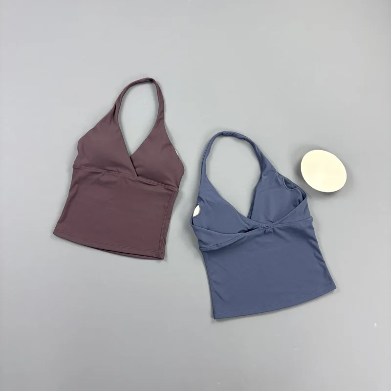 Fitness Tank Top Women Quick Dry Vest High Elastic Slim Fit Workout Top Push Up Yoga Tank Top Gym Running Sports Fitness Vest
