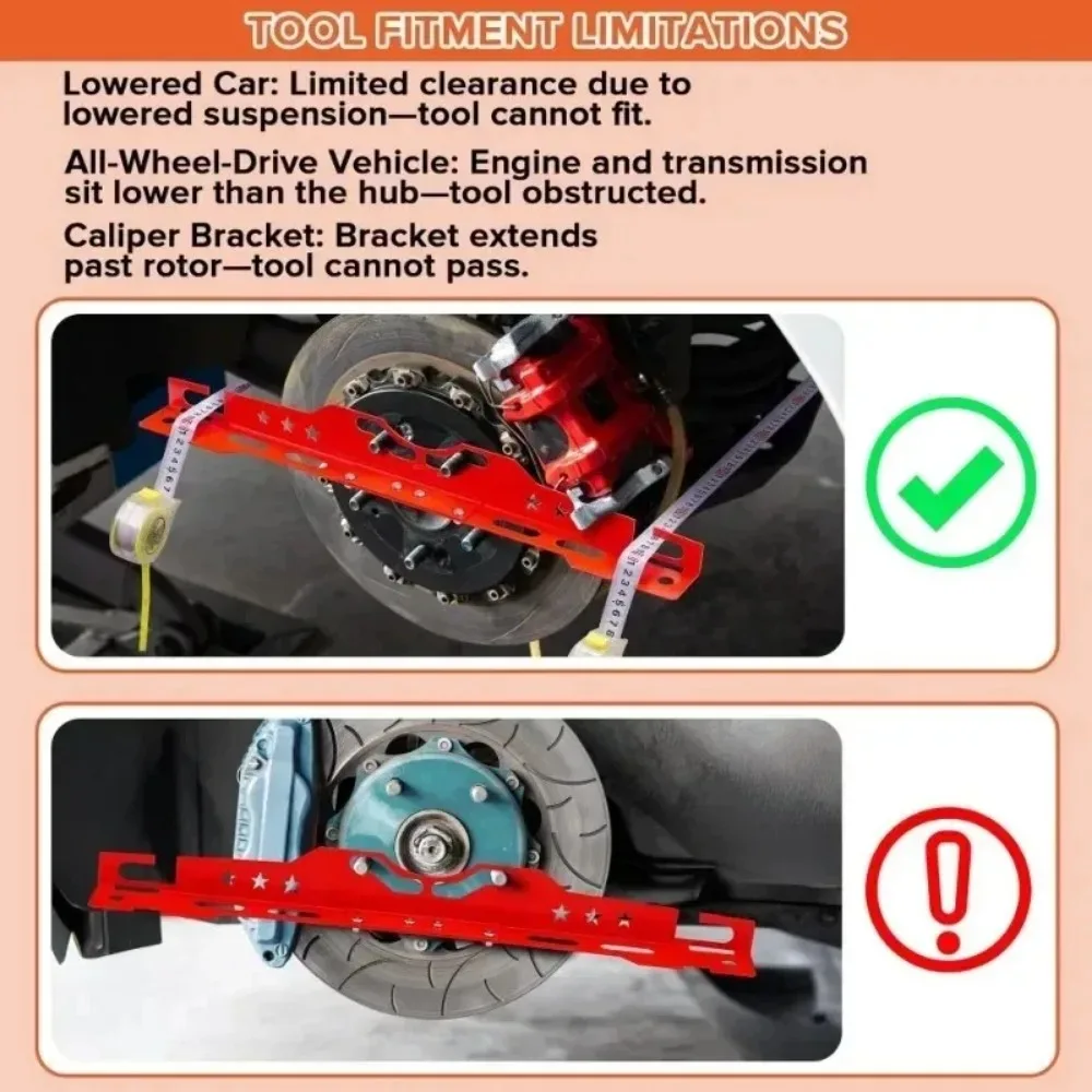 A Set for Cars Repair Tire Measurement Auto Wheel Alignment Plates Adjustable Automotive Wheel Leveling Aligner Alignment Too view 5
