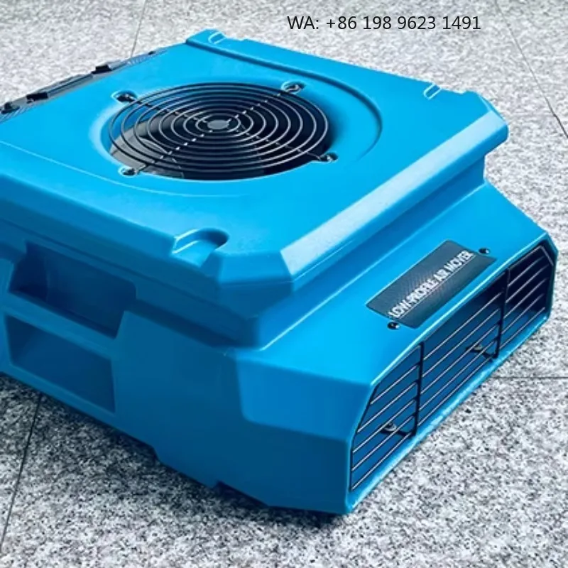 Compact Low Profile 1000CFM Air Mover Fan Blower Efficient Carpet Dryer Water Restoration Floor Cleaning Device