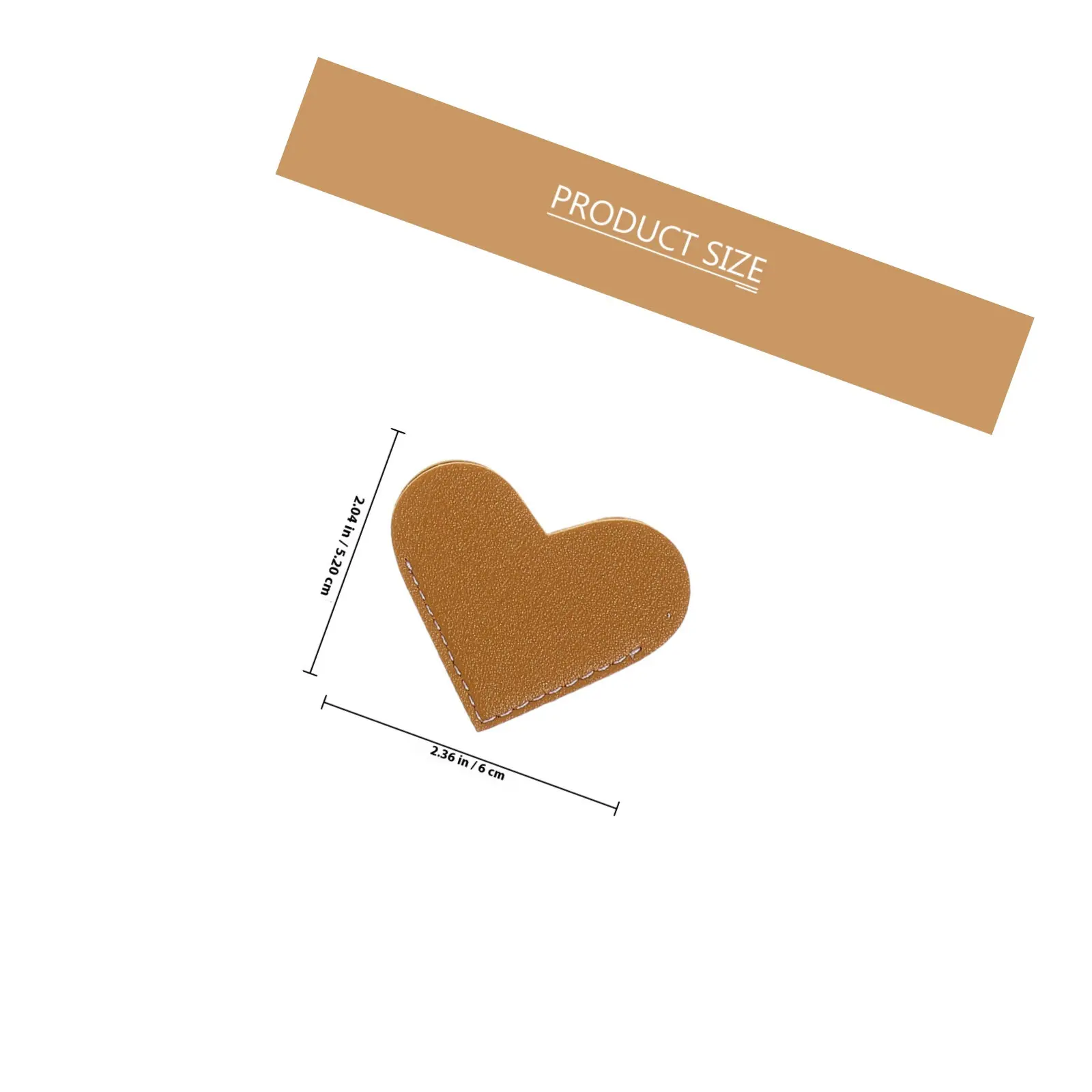 6Pcs Premium Heart-Shaped Bookmarks Soft Supple Page Corner Protectors Lightweight Portable Creative Gift for Readers