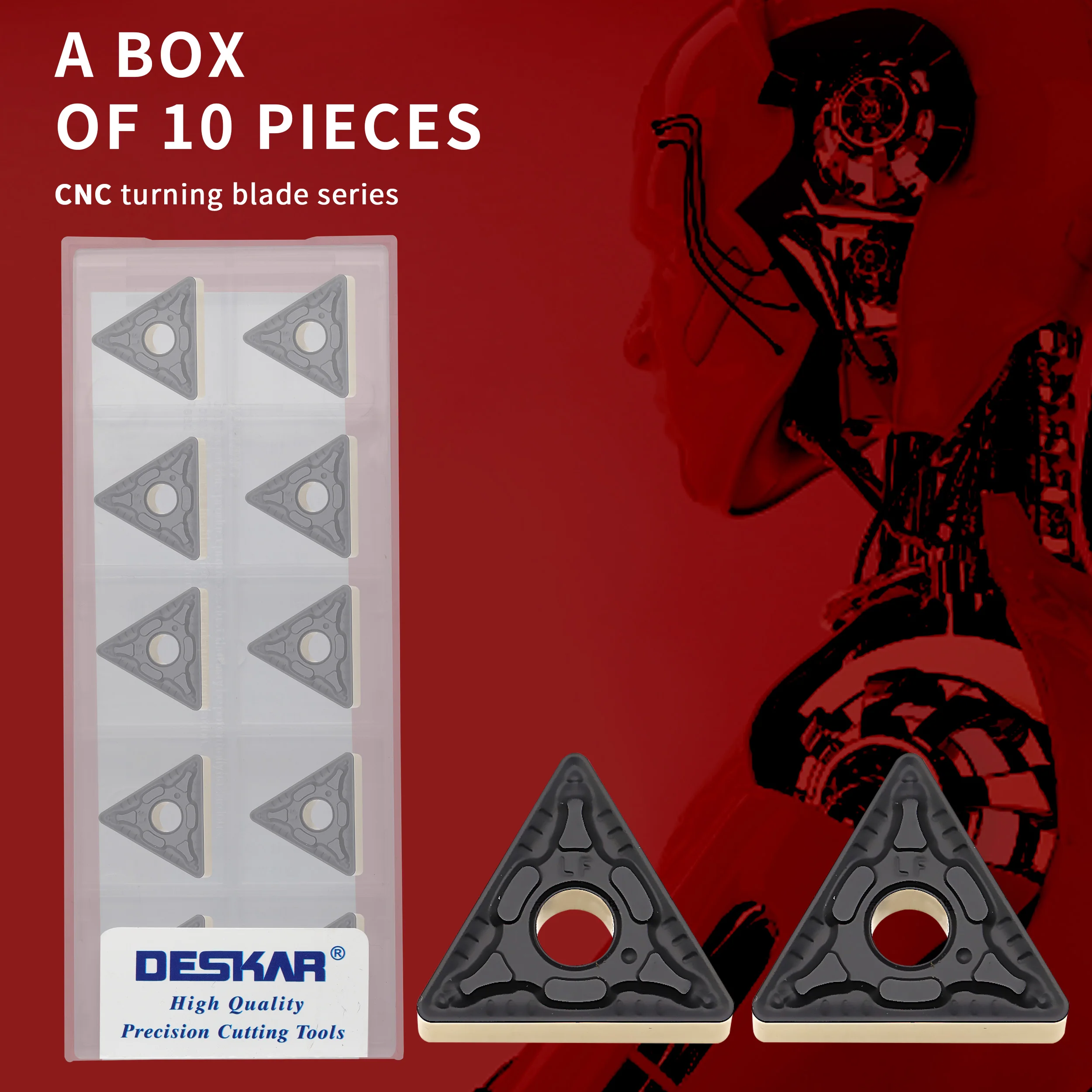 10 Chiếc TNMG160404-CM LF9218 TNMG160408 Tiện Bằng Máy CNC Dụng Cụ Xoay Twocolor Carbide Lắp Wearresistant Gia Công Sắc Sảo Chất Lượng Tốt